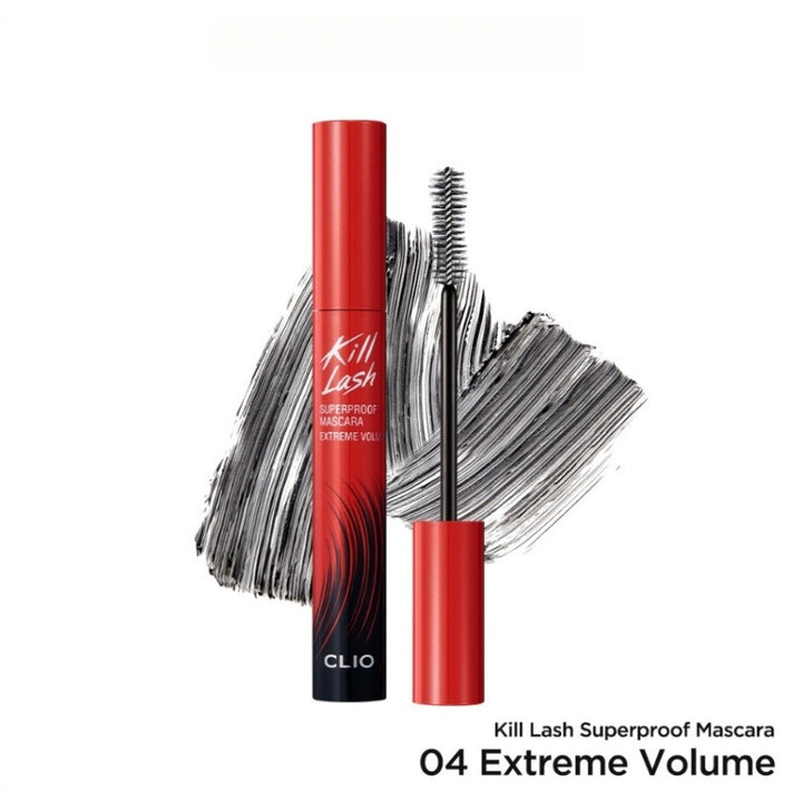 CLIO Kill Lash Superproof Mascara 04 Extreme Volume tube and wand