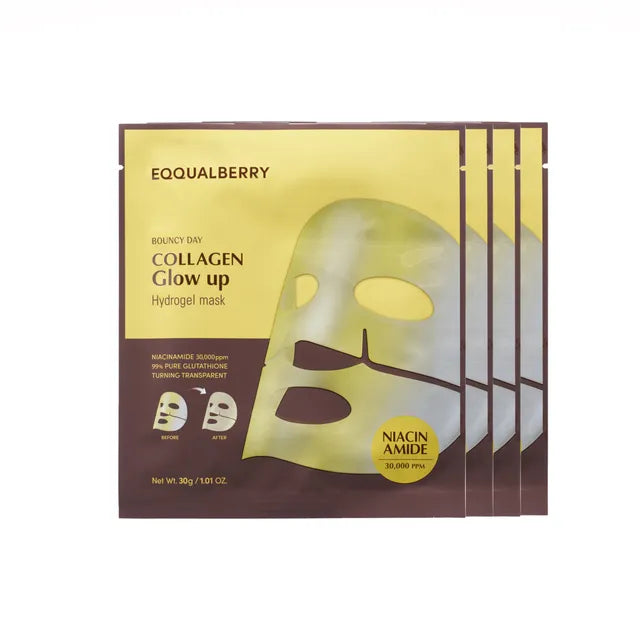 Equalberry collagen glow-up hydrogel masks 
