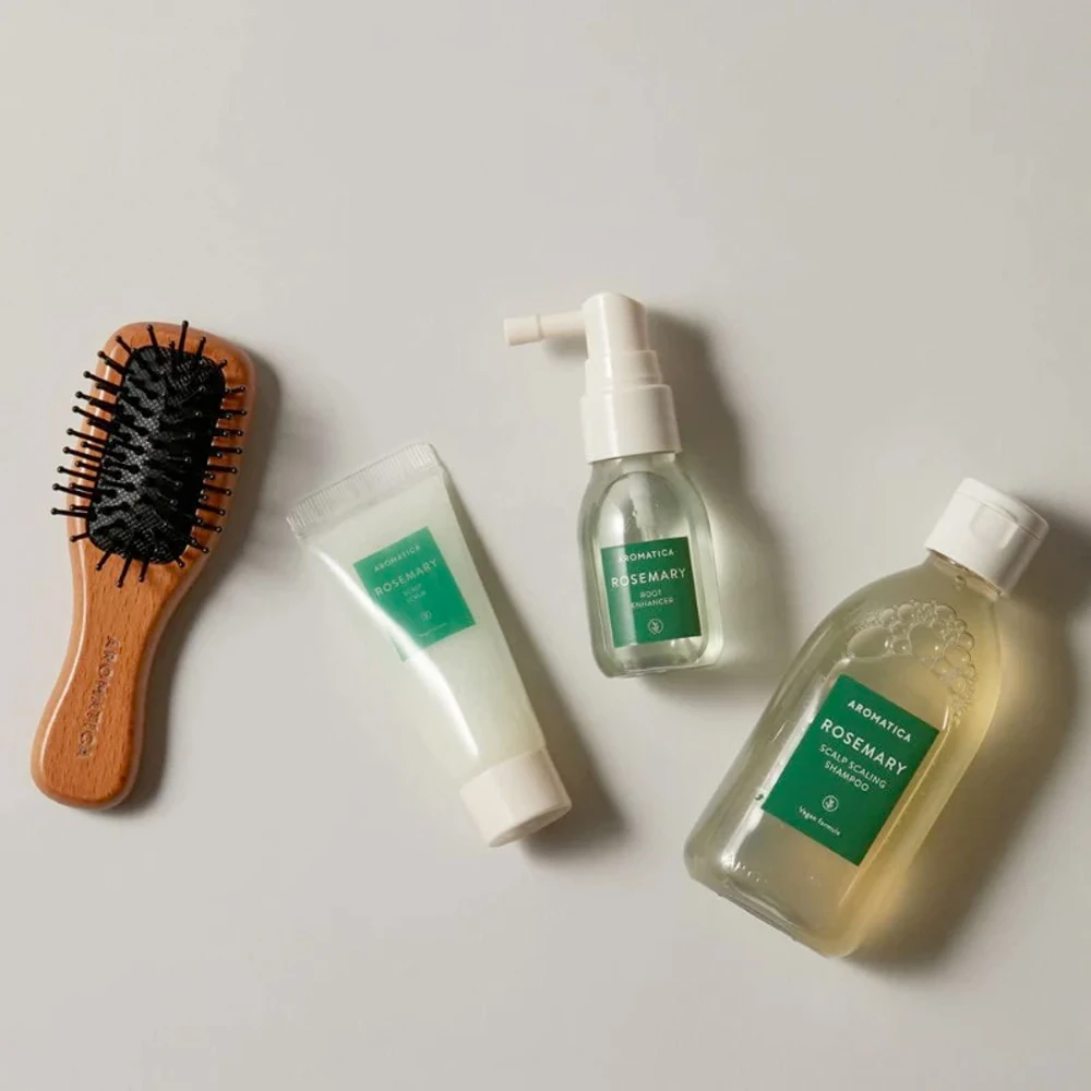 Kit d'essai de détartrage du cuir chevelu au romarin AROMATICA