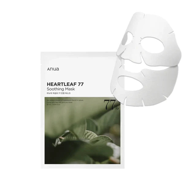 Masque en tissu apaisant Anua Heartleaf 77 % 25 ml