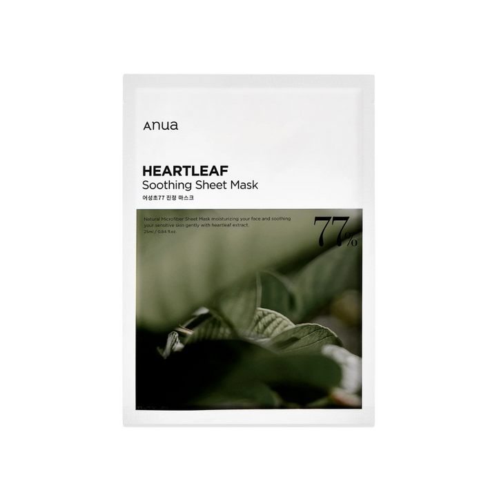 Masque en tissu apaisant Anua Heartleaf 77 % 25 ml