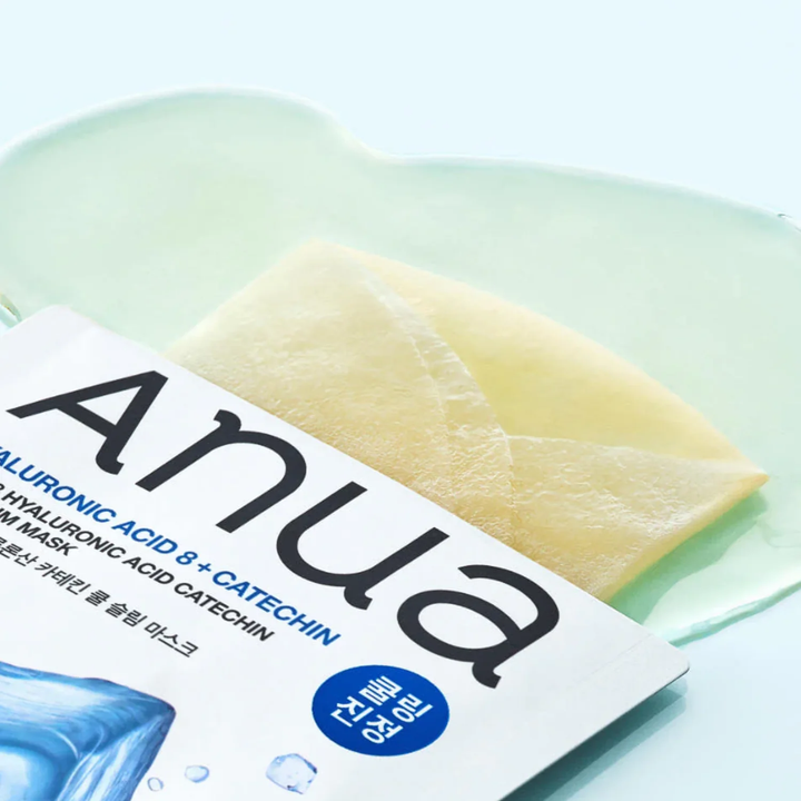 Masque fin rafraîchissant Anua à 8 catéchines et acide hyaluronique