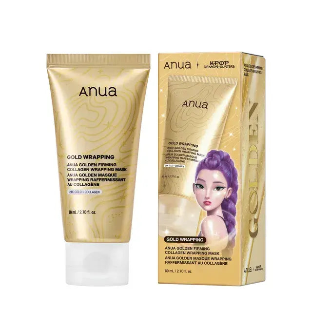 Anua KPop Demon Hunters Golden Firming Collagen Wrapping Mask