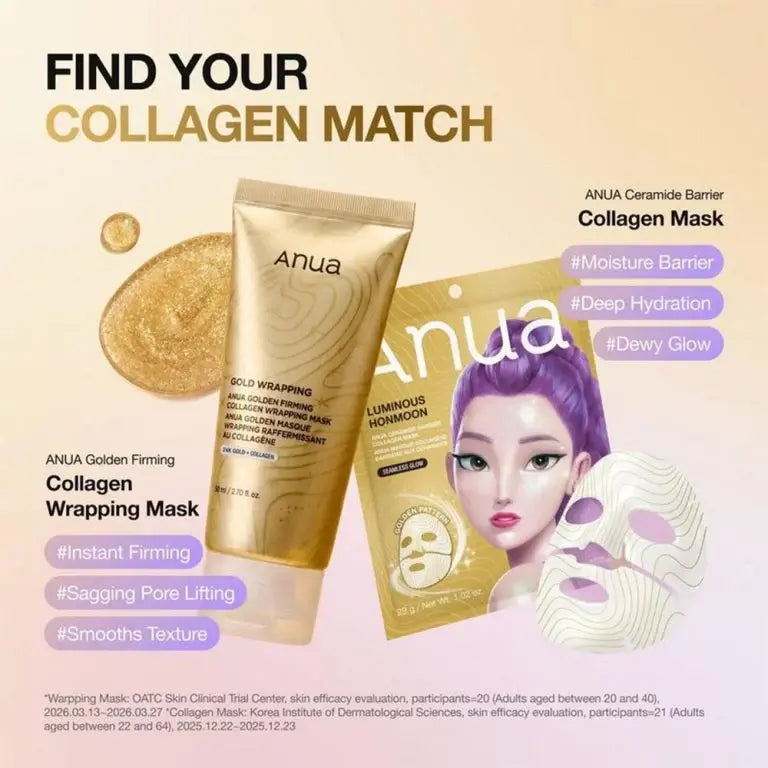 Anua KPop Demon Hunters Golden Firming Collagen Wrapping Mask