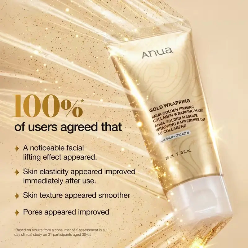 Anua KPop Demon Hunters Golden Firming Collagen Wrapping Mask