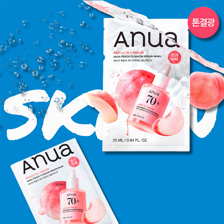 Masque sérum à la niacinamide et à la pêche Anua