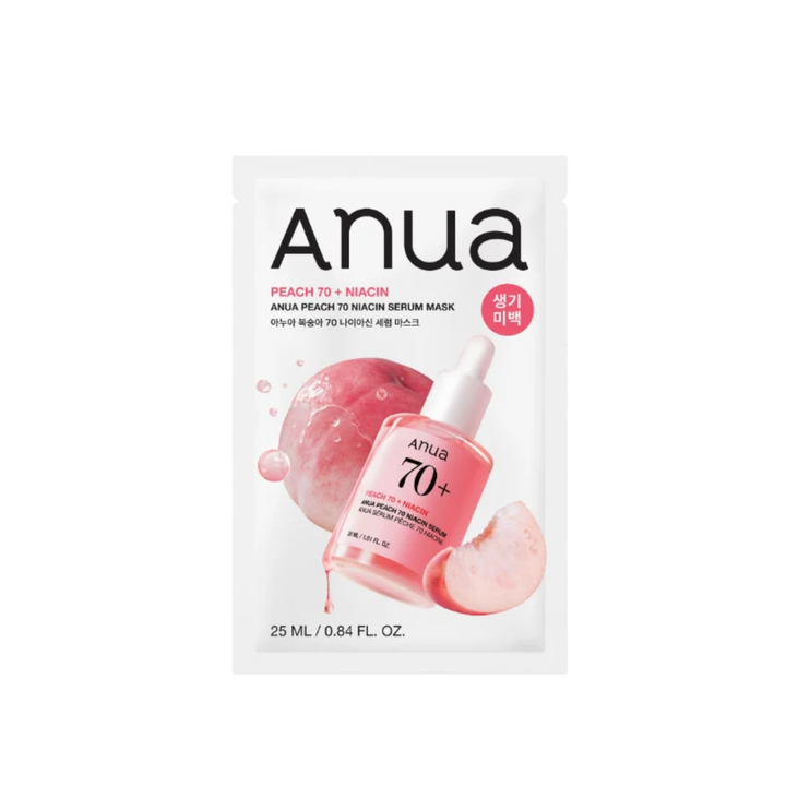Masque sérum à la niacinamide et à la pêche Anua