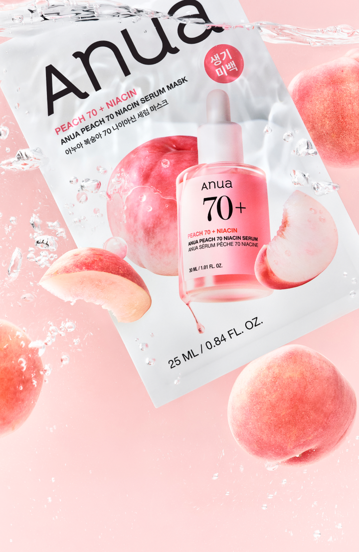 Masque sérum à la niacinamide et à la pêche Anua