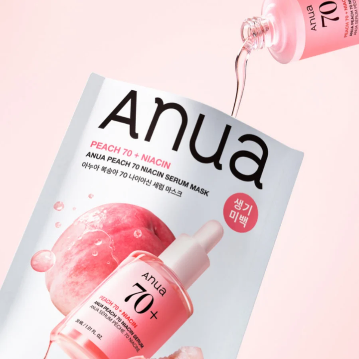 Masque sérum à la niacinamide et à la pêche Anua