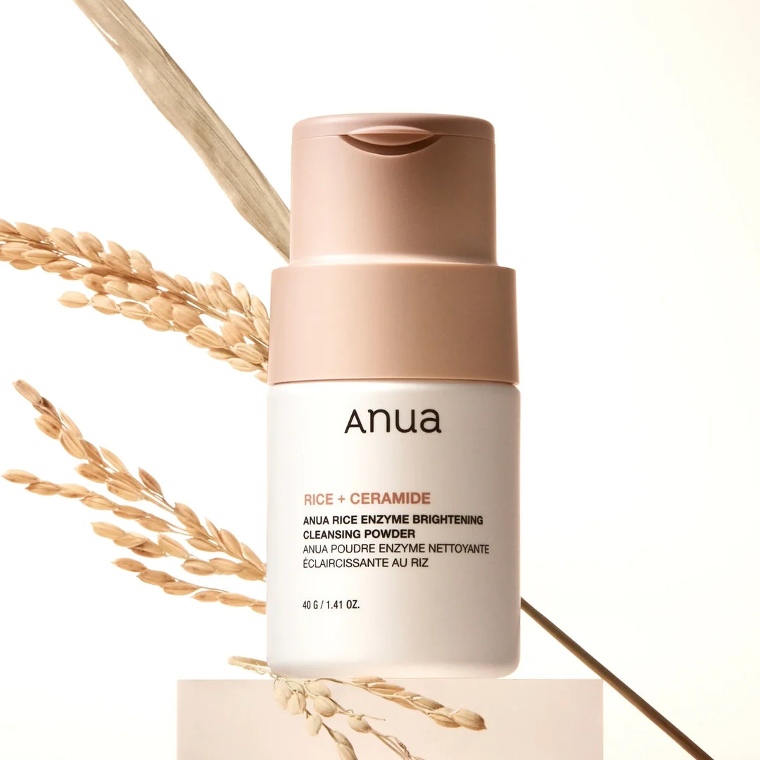 Poudre nettoyante éclaircissante aux enzymes de riz Anua