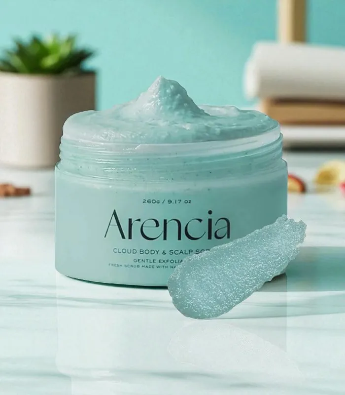 Arencia Fresh Cloud Body & Scalp Scrub (French Mint & Lily)