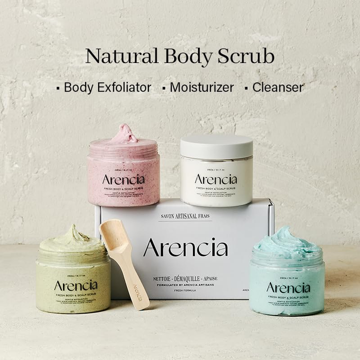 Arencia Fresh Cloud Body & Scalp Scrub (French Mint & Lily)
