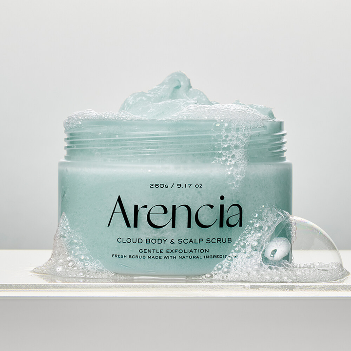 Arencia Fresh Cloud Body & Scalp Scrub (French Mint & Lily)