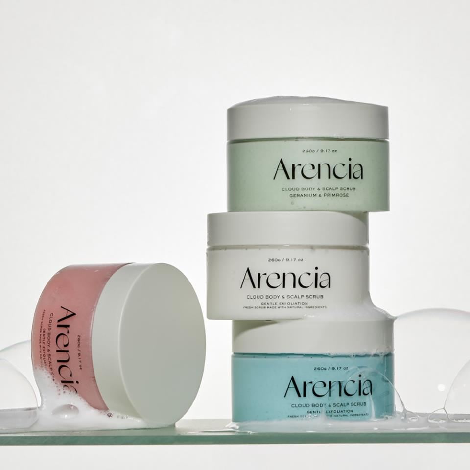 Arencia Fresh Cloud Body & Scalp Scrub (French Mint & Lily)