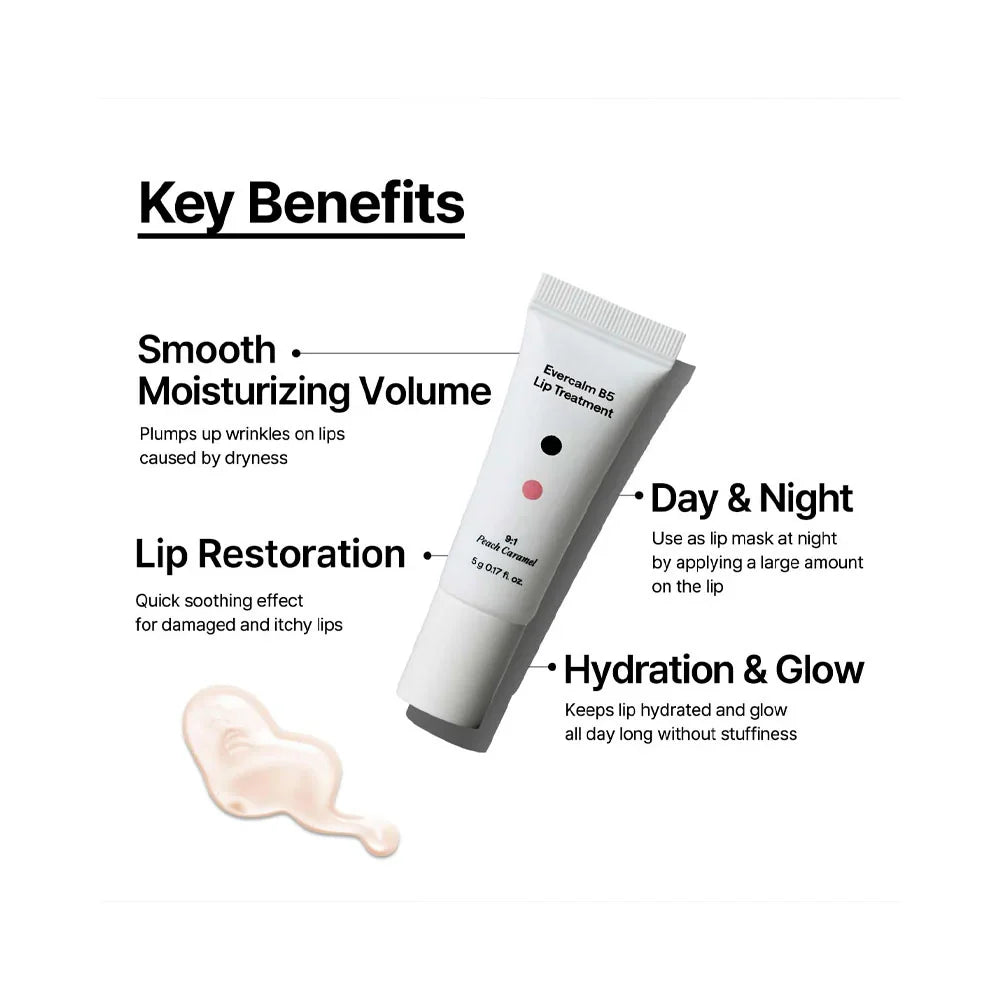 B:LAB Evercalm B5 Lip Treatment 5g - key benefits information image