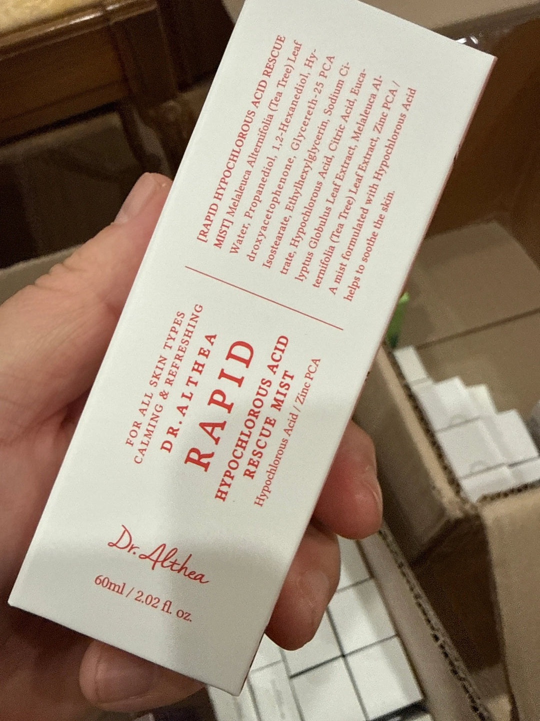 Dr.althea rapid hypochlorite acid rescue mist Seouléa