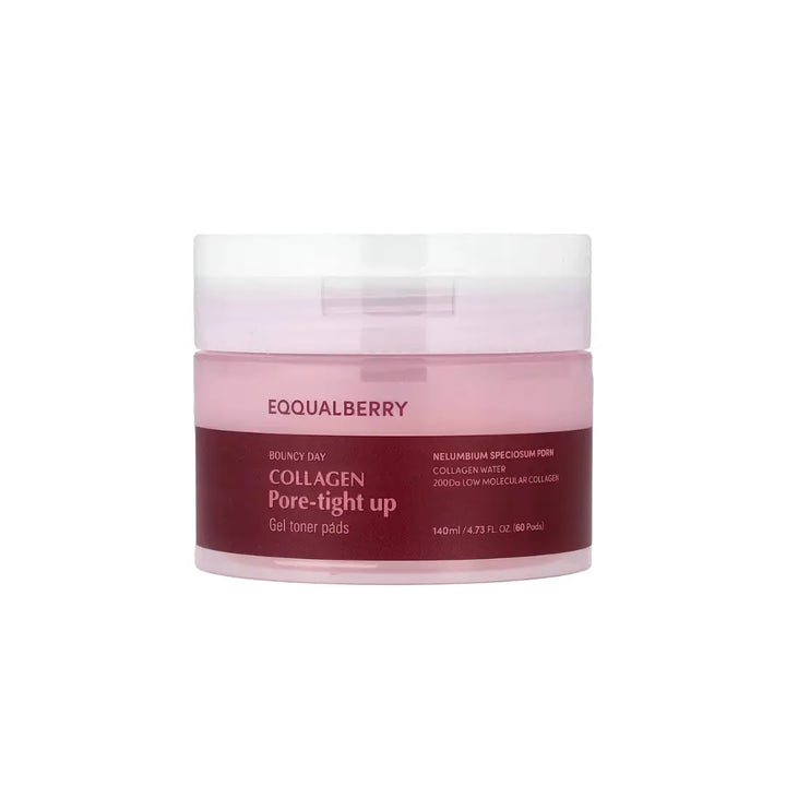 EQQUALBERRY Collagen Pore Tight Up Gel Toner Pads - Seouléa