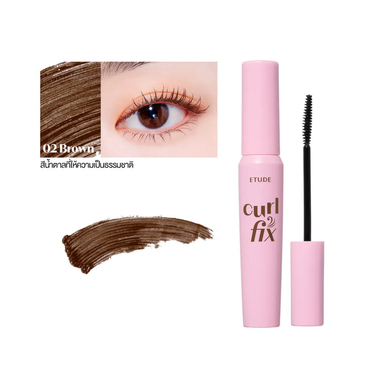 Etude Curl Fix mascara 02 brown - Seouléa
