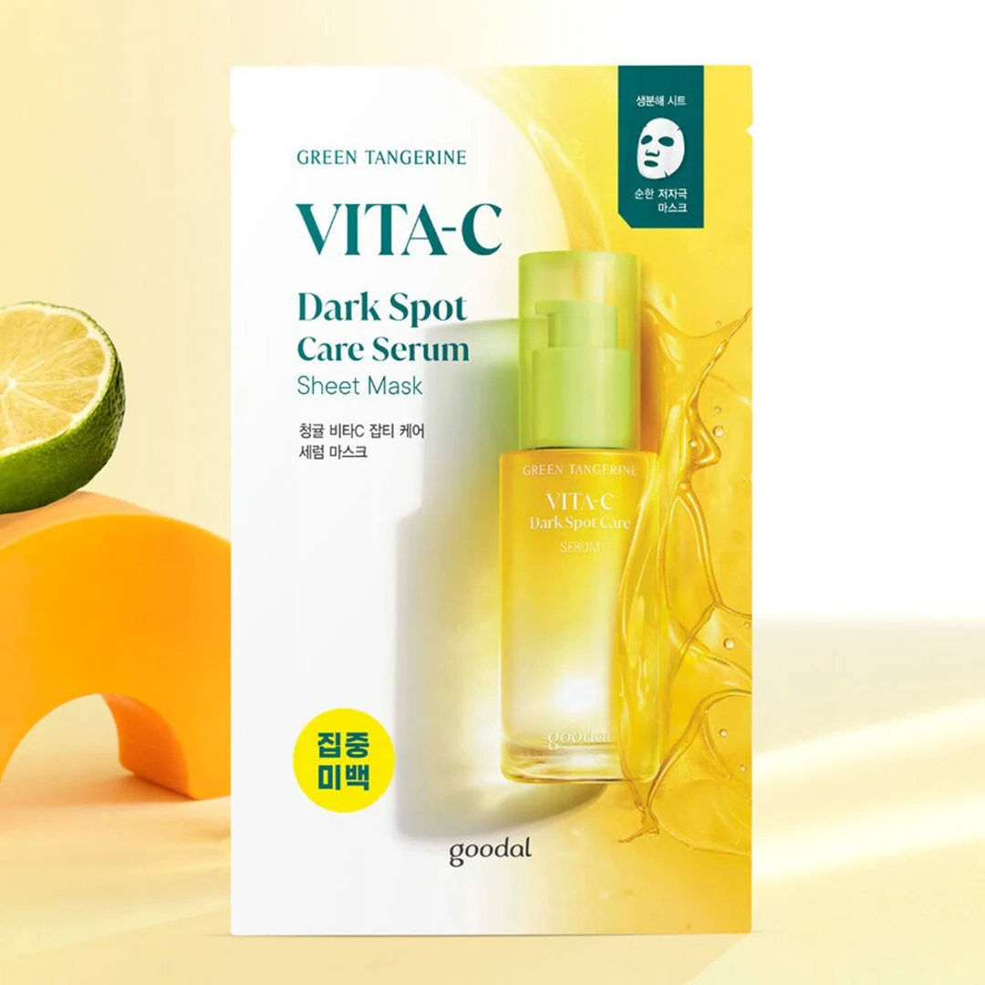 Masque sérum anti-taches Goodal Green Tangerine Vita C