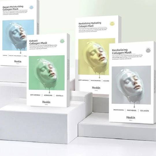 Masque facial revitalisant au collagène HEXKIN