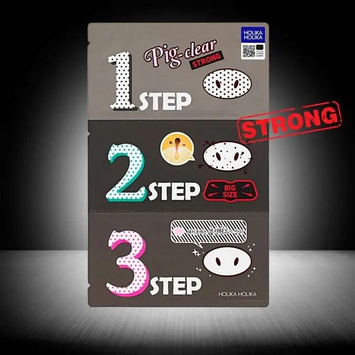 HOLIKA HOLIKA Pig Clear Black Head 3-Step Kit Strong Holika Holika