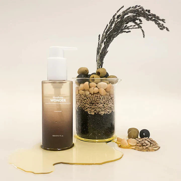 Huile nettoyante en profondeur au riz noir Haruharu 150 ml