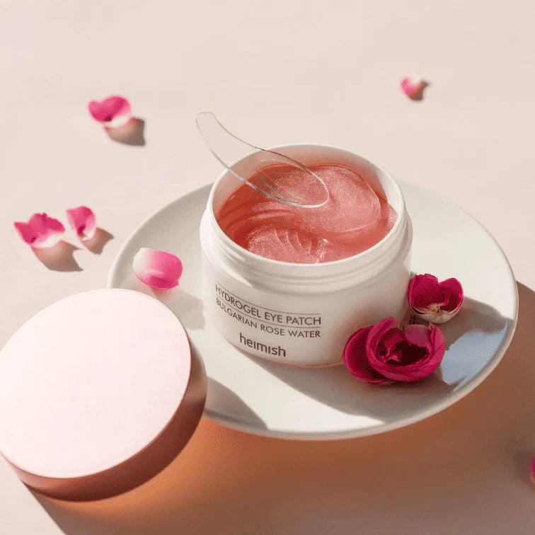 Patchs pour les yeux hydrogels Heimish à la rose bulgare (60 pièces)