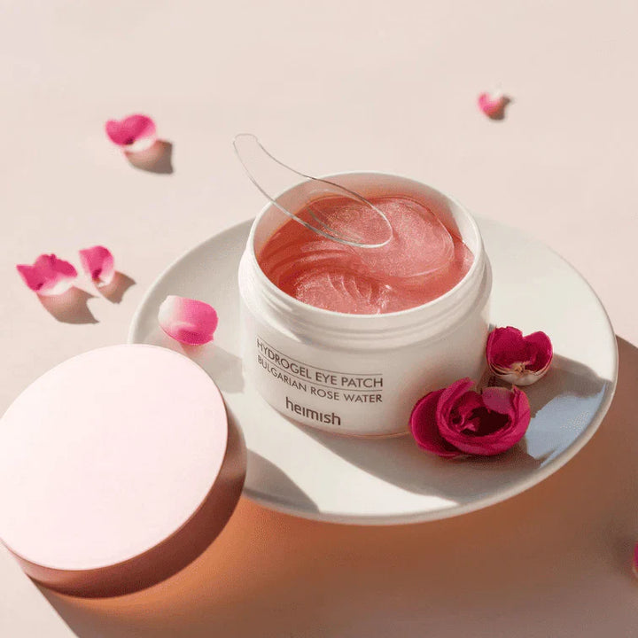 Patchs pour les yeux hydrogels Heimish à la rose bulgare (60 pièces)