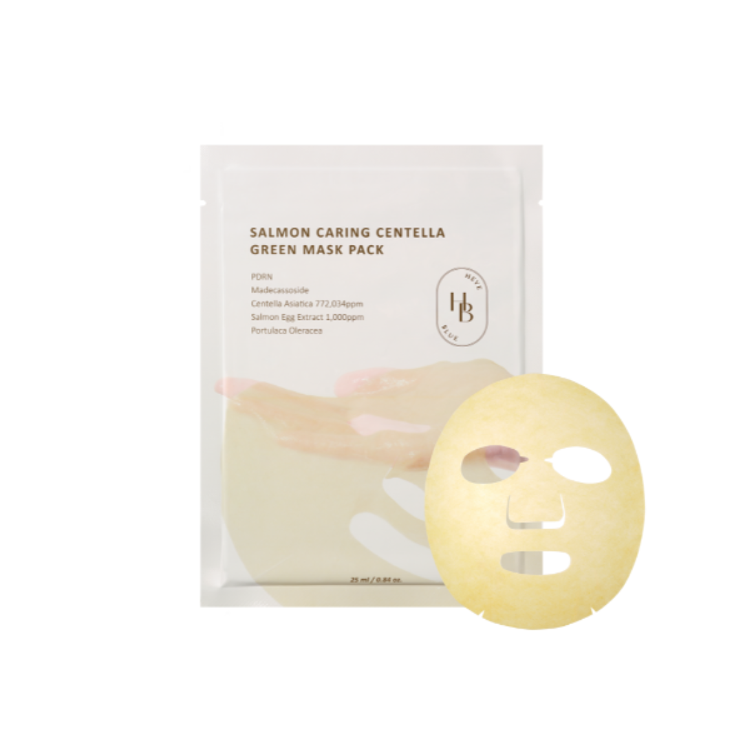 Masque en tissu HEVEBLUE Apaisant Centella au Saumon