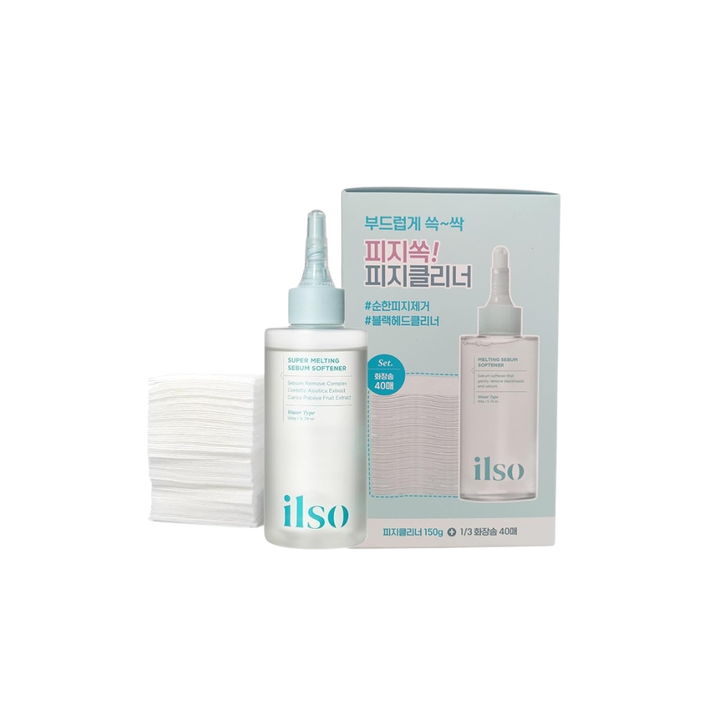 ILSO Super Melting Serum Softener 150ml with Cotton Pad 40Pcs