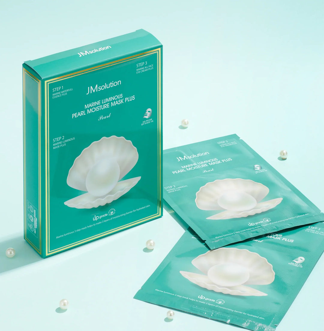 Masque hydratant profond aux perles lumineuses marines JM Solution