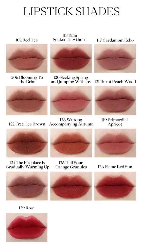 JOOCYEE Matte Muddy Rouge