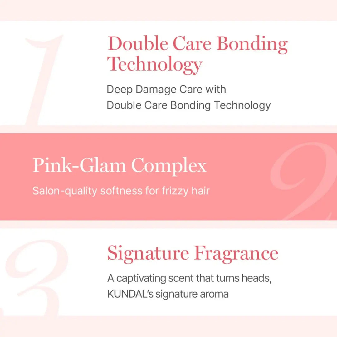KUNDAL Holiday Silk Glow Edition Protein Bonding Care Shampoo 500ml + Treatment 250ml + Hair Scrunchie