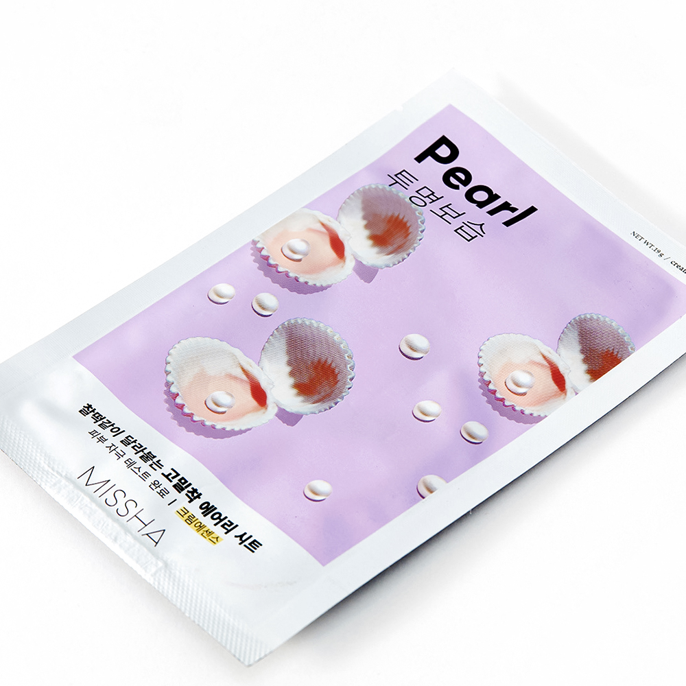 Masque en tissu Airy Fit MISSHA [Perle]