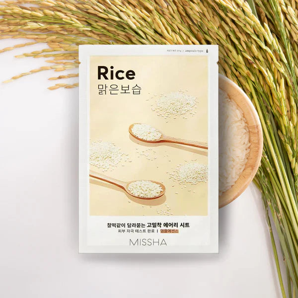 Masque en tissu Airy Fit MISSHA [Riz]