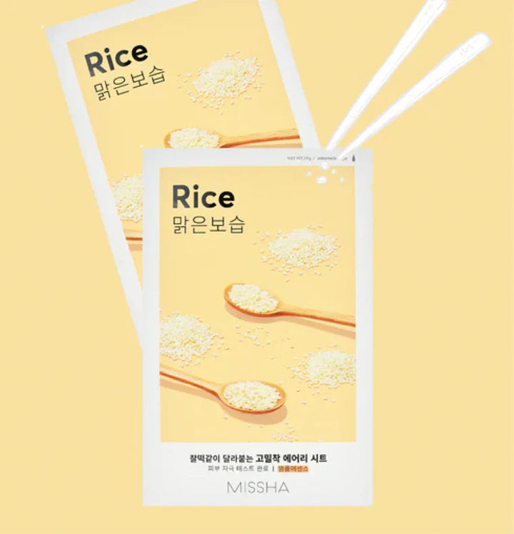 Masque en tissu Airy Fit MISSHA [Riz]