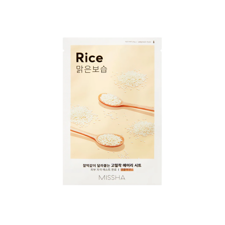 Masque en tissu Airy Fit MISSHA [Riz]