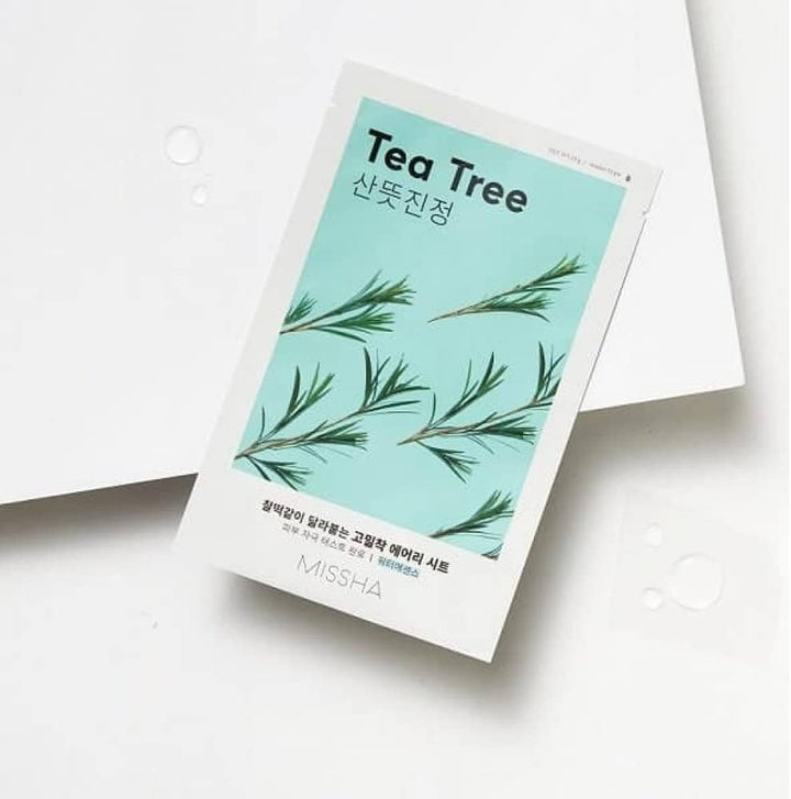 Masque en tissu Airy Fit MISSHA [Arbre à thé]