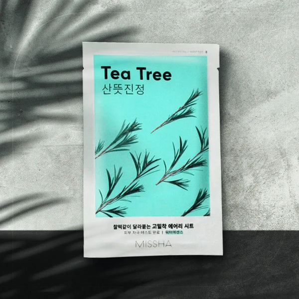 Masque en tissu Airy Fit MISSHA [Arbre à thé]