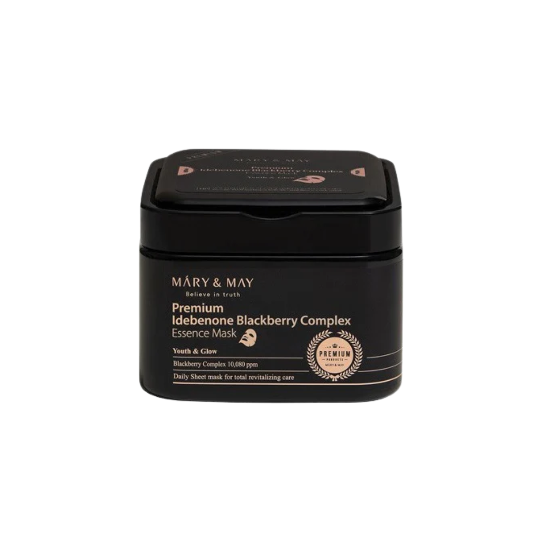 Mary&May Premium Idebenon Blackberry Complex Essence Mask  (20 sheets)
