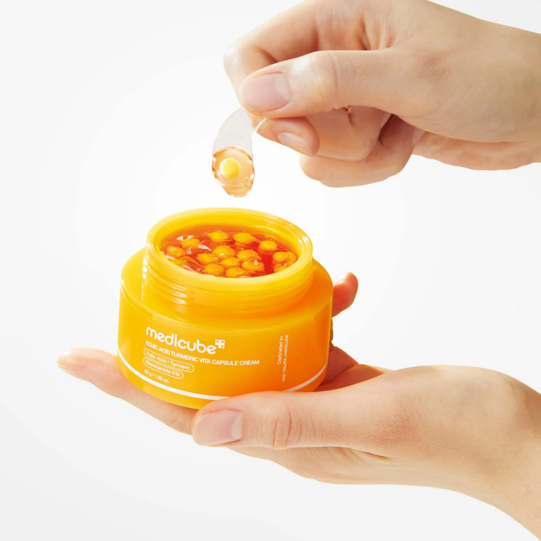 Crème en capsules Medicube à l'acide kojique, au curcuma et à la vitamine