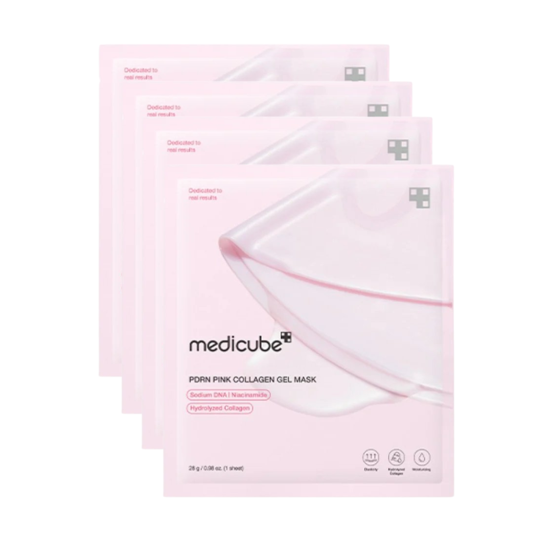 Masque gel au collagène rose Medicube PDRN 1 feuille/4 feuilles