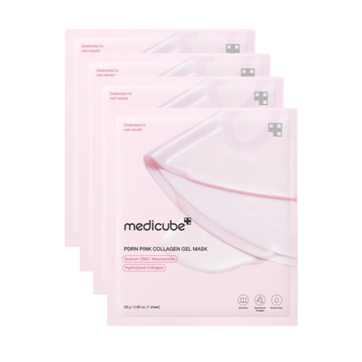 Masque gel au collagène rose Medicube PDRN 1 feuille/4 feuilles
