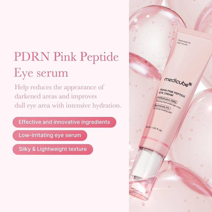 Crème contour des yeux Medicube PDRN aux peptides roses 30 ml