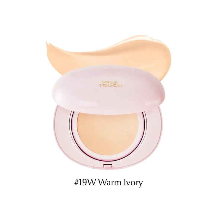 Milk Touch - All-day Skin Fit Milky Glow Cushion #19W Warm Ivory - Seouléa