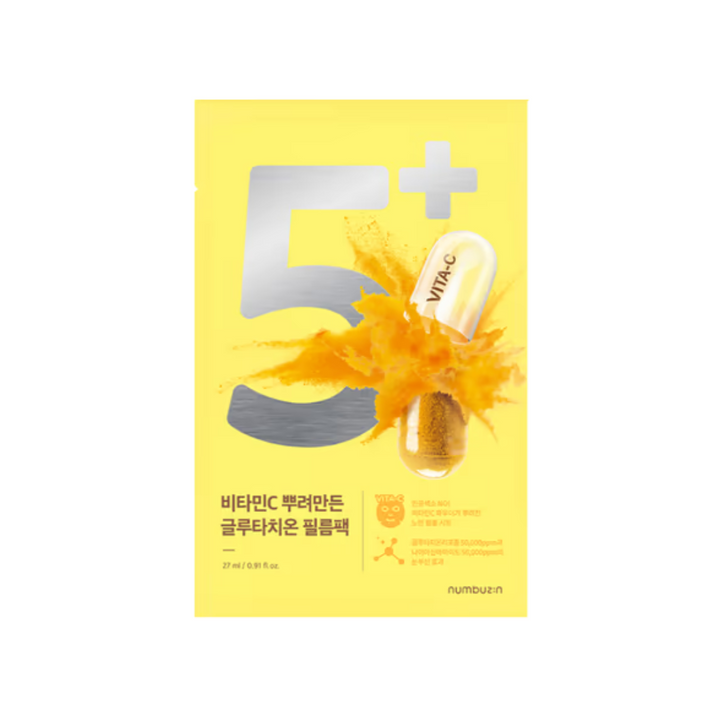Masque en tissu Numbuzin n°5 Vitamin Spotlight