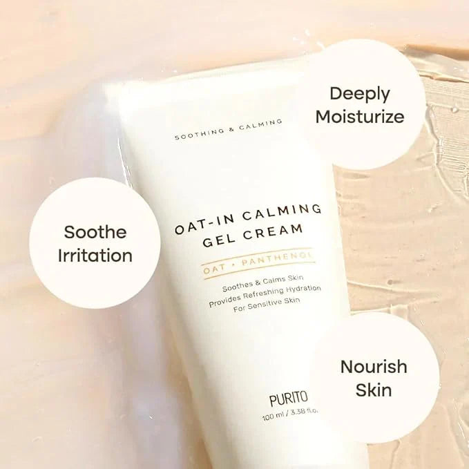 Gel-crème apaisant Purito Seoul à l'avoine