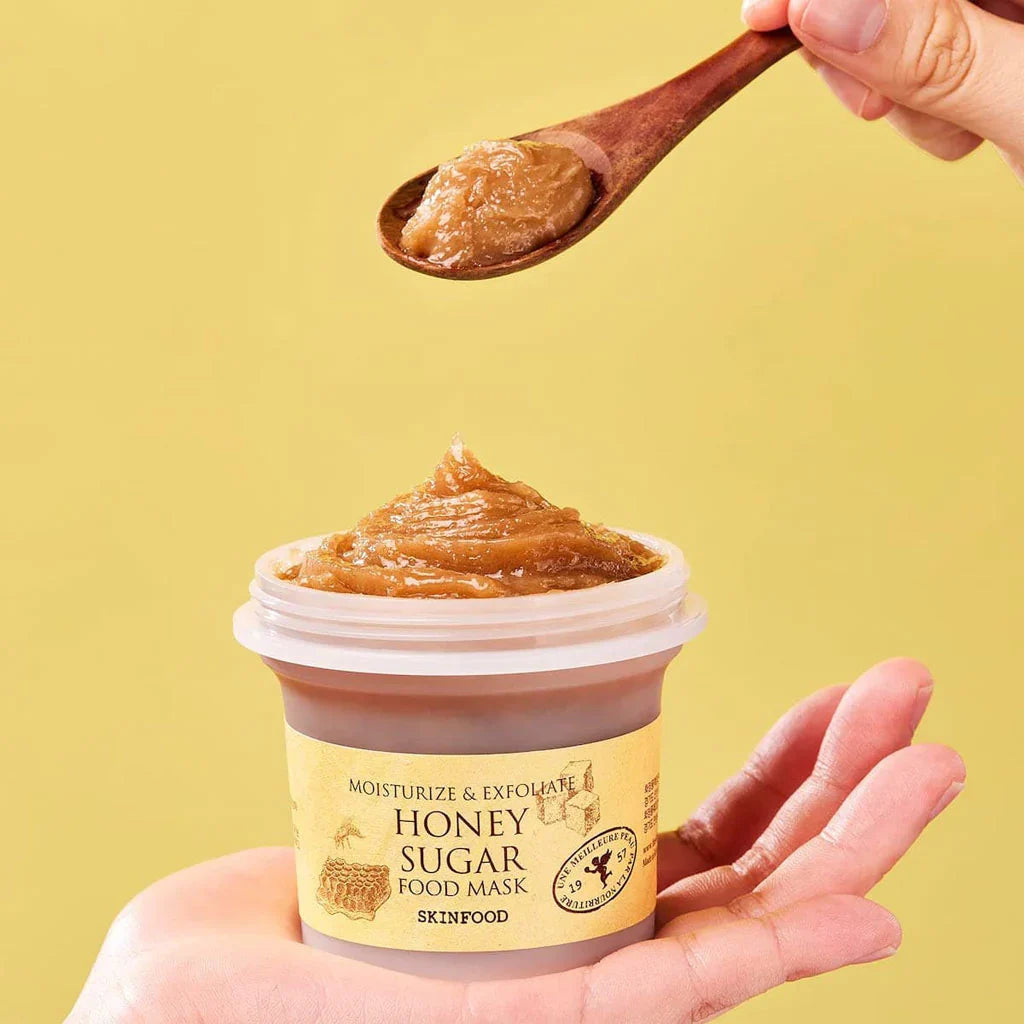 Masque alimentaire au miel et au sucre Skinfood