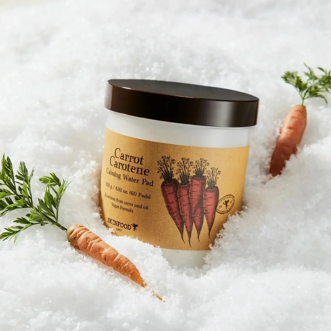 Tampon d'eau apaisant Skinfood Carotte Carotène 250 g [60 feuilles]
