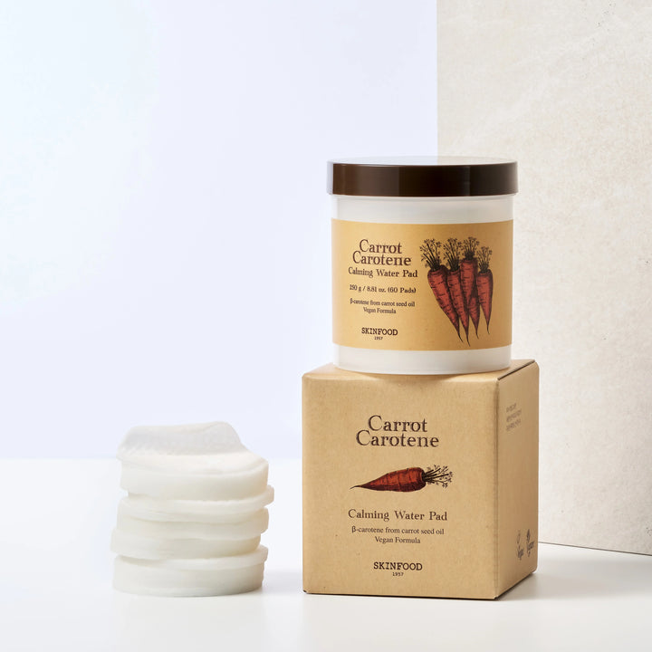 Tampon d'eau apaisant Skinfood Carotte Carotène 250 g [60 feuilles]